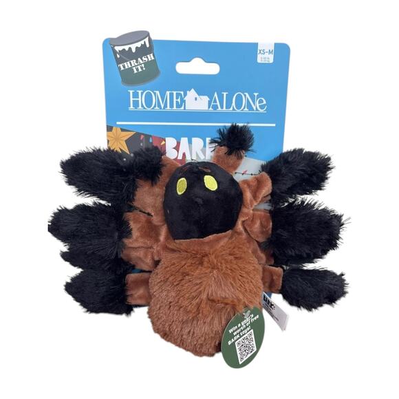 BARK Home Alone Buzz Tarantula Spider Plush Dog Toy‎ Squeaky Thrash Shake Toss - Picture 1 of 2